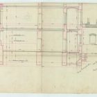 Plan - longitudinal section of the side wings of the Museum of Applied Arts