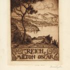 Ex-libris (bookplate) - dr. Oscar Reich Milton