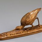 Statuette - Snipe chasing a frog
