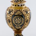 Ornamental vessel with lid