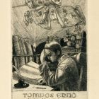 Ex-libris (bookplate) - The book of the family history of Ernő Tompos