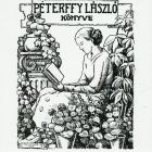 Ex-libris (bookplate) - The book of László Péterffy