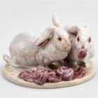 Statuette (Animal Figurine) - Rabbits