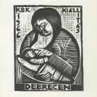 Ex-libris (bookplate) - KBK (Friends of Small Graphics) exhibition, Debrecen