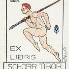 Ex-libris (bookplate) - Tibor Schorr (ipse)