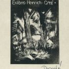 Ex-libris (bookplate) - Heinrich Graf