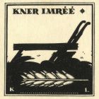 Ex-libris (bookplate) - It belongs to Imre Kner