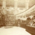Exhibition photograph - artworks made for the Hussar room of the Hungarian Pavilion of the Paris Universal Exposition 1900, displayed previously in the Museum of Applied Arts