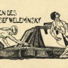 Ex-libris (bookplate) - Noten des Dr Josef Weleminsky (dedicated)