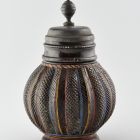 Jar with pewter lid