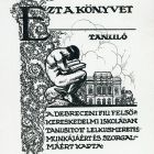 Ex-libris (bookplate) - Ex libris of the reward book of the Boys' Upper Commercial School in Debrecen