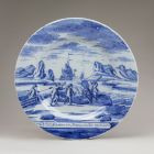 Plate - with walrus hunting scene