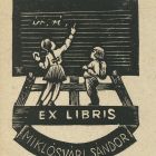 Ex-libris (bookplate) - Sándor Miklósvári