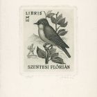 Ex-libris (bookplate) - Flórián Szentesi