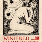 Ex-libris (bookplate) - Winifred Harrington McAfee