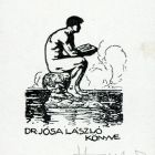 Ex-libris (bookplate) - Book of Dr. László Jósa