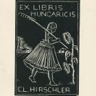 Ex-libris (bookplate) - Hungaricis E. L. Hirschler