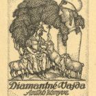 Ex-libris (bookplate) - The book of Anikó Vajda, Mrs. Diamant