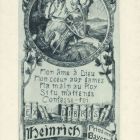 Ex-libris (bookplate) - Heinrich Prinz von Bayern