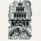 Ex-libris (bookplate) - MR Helga Gruber