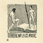 Ex-libris (bookplate) - The book of Lajos Benko