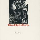 Ex-libris (bookplate) - Book of Gyula Némedy