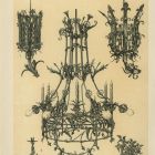 Design sheet - canslesticks, table decoration and chandelier