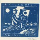 Ex-libris (bookplate) - Endre Vadász (ipse)