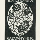 Ex-libris (bookplate) - K( ároly) Radványi-R( omán) - ipse