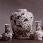 Photograph - Five openwork vases decorated with flowers