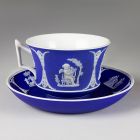 Cup and saucer - With classicising scenes