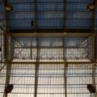 Architectural photograph - glass roof of the exhibition hall from inside, Musem of Applied Arts