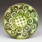 Dish - With geometrical frond decoration