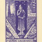 Ex-libris (bookplate) - Mrs. Dr. Gáspár Auguszta Schlesak