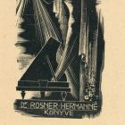 Ex-libris (bookplate) - Book of the wife of Dr. Herman Rosner