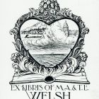Ex-libris (bookplate) - M. A. & T. E. Welsh