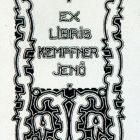 Ex-libris (bookplate) - Jenő Kempfner