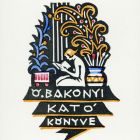 Ex libris - Book of Kató Ö. Bakonyi