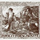 Ex-libris (bookplate) - Book of Ferencz Ferenczy