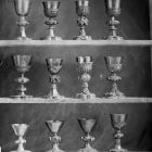 Exhibition photograph - Gothic chalices at the goldsmith's exhibition of 1884