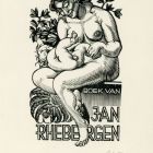 Ex-libris (bookplate) - Boek van Jan Rhebergen