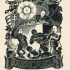 Ex-libris (bookplate) - This book is owned by Béla Takács