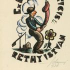 Ex-libris (bookplate) - Eroticis István Réthy