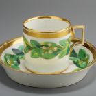 Cup and saucer - With lily of the valley wreath