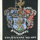 Ex-libris (bookplate) - doctoris Colomanni Arady de Vizkelet