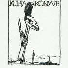 Ex-libris (bookplate) - Book of Kopja (Ernő Margittai)