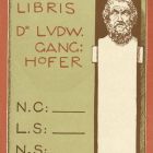 Ex-libris (bookplate) - dr Ludw. Ganghofer