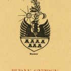 Ex-libris (bookplate) - Book of György Buday (ipse)