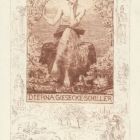 Ex-libris (bookplate) - dr. Erna Giesecke Schiller