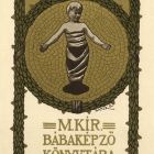 Ex-libris (bookplate) - The Library of Royal Hungarian Midwifery training